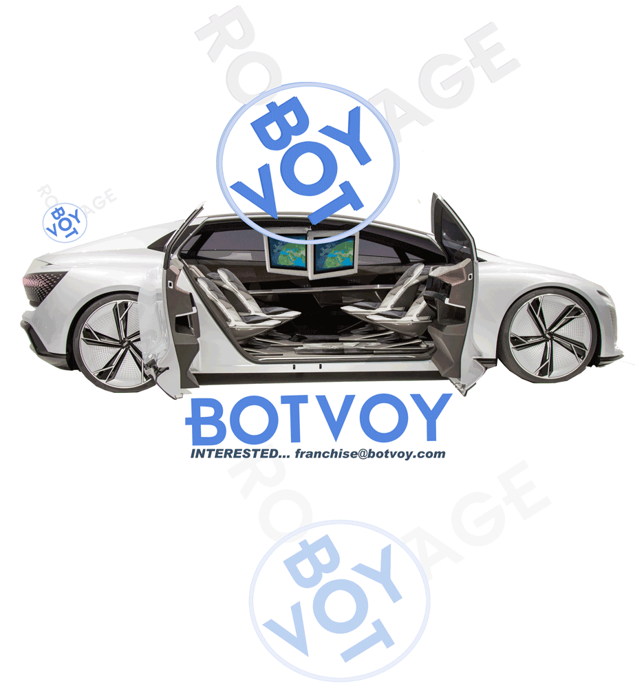 BOTVOY - Robot Voyage Robo Bot Auto Driverless Minicab Taxi Cab